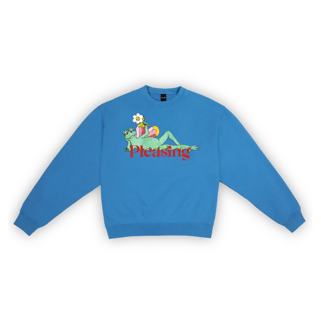 The Pleasing Crewneck in Sky Blue