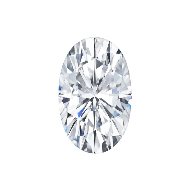 Charles and Colvard Elongated Oval Forever One Moissanite