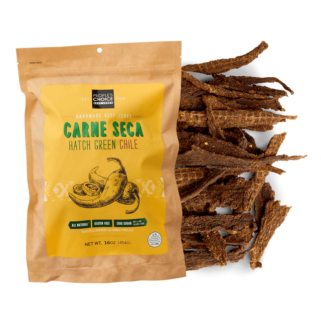CARNE SECA - HATCH GREEN CHILE BEEF JERKY