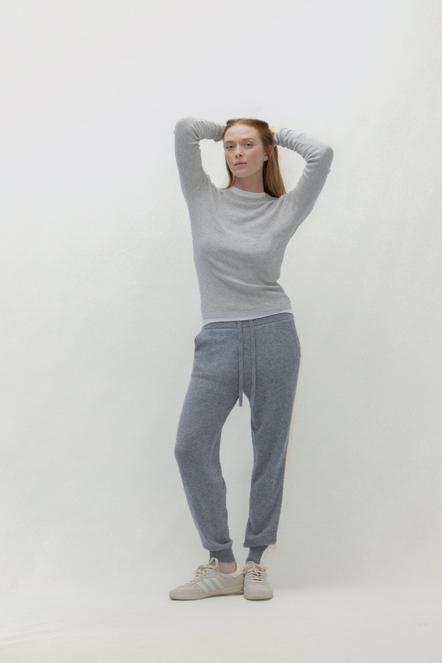 LONG-SLEEVE RIBBED TEE