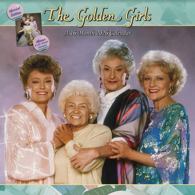 Golden Girls Exclusive with Bonus Print 2026 Wall Calendar