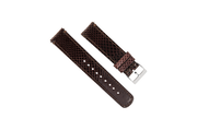 Genuine Snakeskin Brown Leather Watch Band, Crafted in the USA