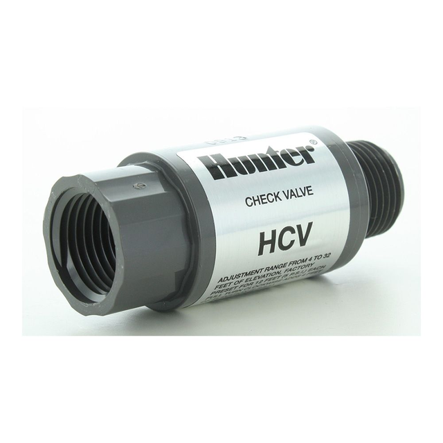 Hunter Grey 3 - 15 GPM Check Valve 1/2 in. FPT x MPT | HC-50F-50M