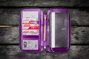 Leather Zippered Hobonichi Weeks Cover - Purple