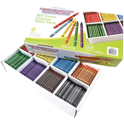 Constructive Playthings® Crayon Value Pack | 800 Non-Toxic Standard-Size Crayons in 8 Colors with Storage Box