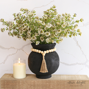 17" Petite Cream Floral Stem