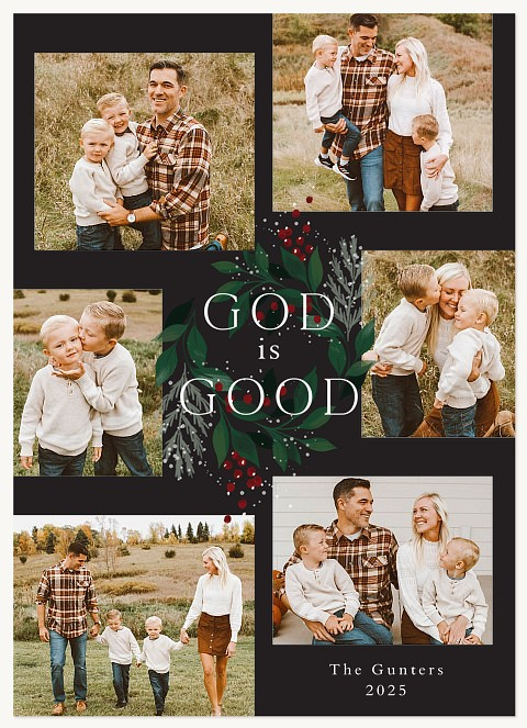 God is Good | Personalized Holiday Cards