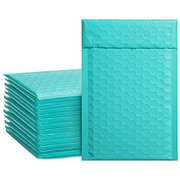 4x8 Bubble Mailer Padded Envelope  #000 | Usable Size 4x7"| Teal