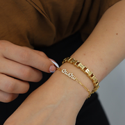 'Mama' Armenian Paperclip Bracelet