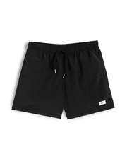 Solid Black Swim Trunk