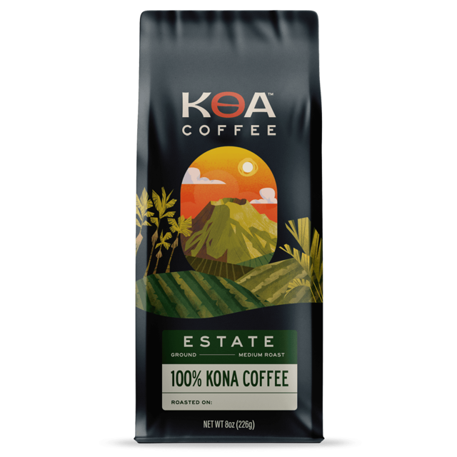 Estate Medium Roast Ground 100% Kona Coffee