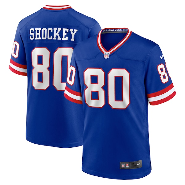 Men's Nike Jeremy Shockey Royal New York Giants Retired Player Alternate Game Jersey
