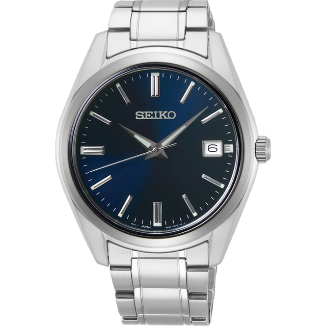 Seiko Conceptual Quartz Blue Sunburst Dial Steel Bracelet Men's Watch SUR309P1