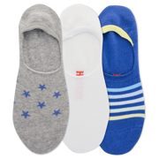 HOTSOX Men's Stars & Stripes 3 Pack Liner Socks