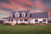 4-Bed Country Farmhouse Plan with 7'-Deep Porches Front and Back