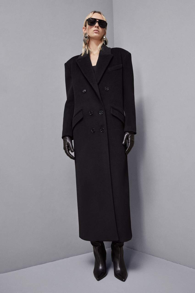 Double-breasted cloth coat