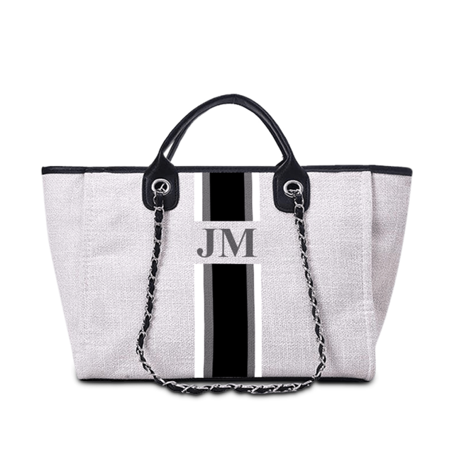 The Lily Canvas Tote - Washed Grey