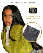 Cambodian Straight Seamless Clip In Hair Extensions