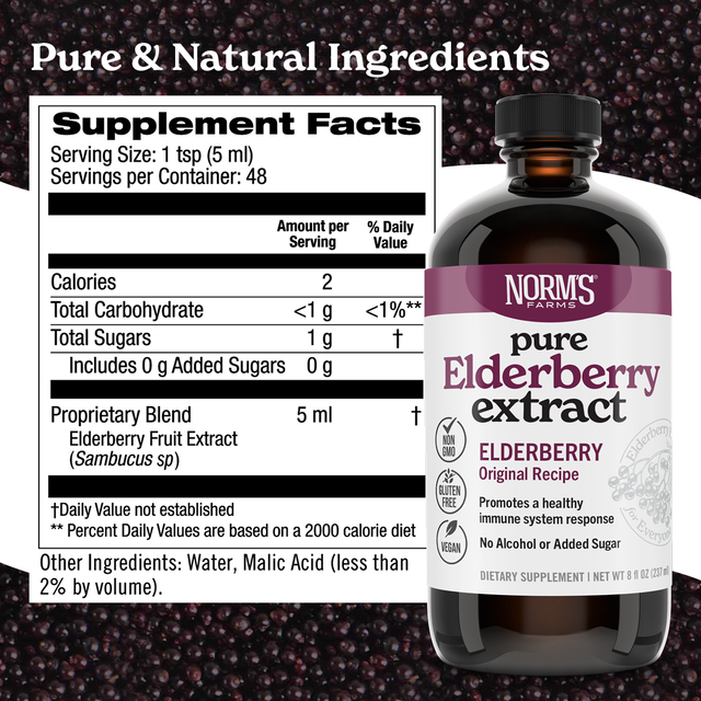 Pure Elderberry Extract (8 oz.)
