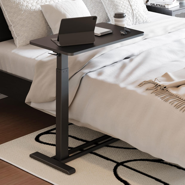 Height Adjustable Side Table Overbed Table