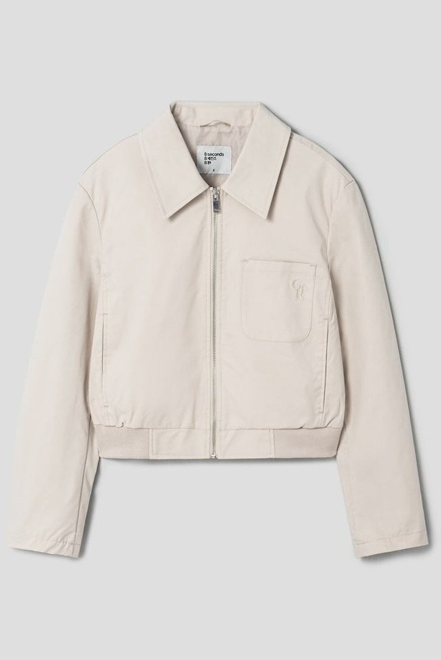 Zipup Jumper Outer Beige