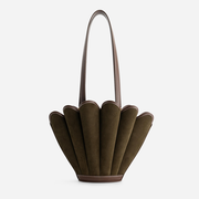 Mini Seashell Tote - Suede Moss