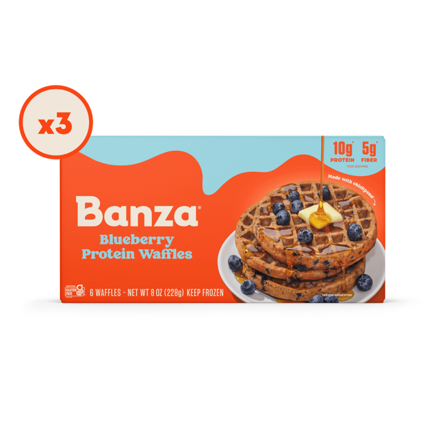 Blueberry Protein Waffles