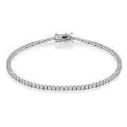 2 ct. tw. Four-Prong Lab-Diamond Tennis Bracelet in 14k White Gold