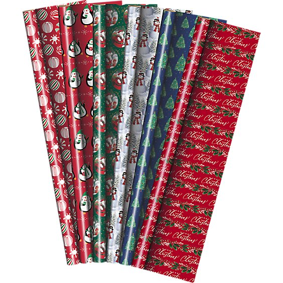 Signature Select 45 Square Feet Holiday Traditional Gift Wrap - Each