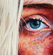 Blond Green eye Painting by Thomas Saliot | Saatchi Art