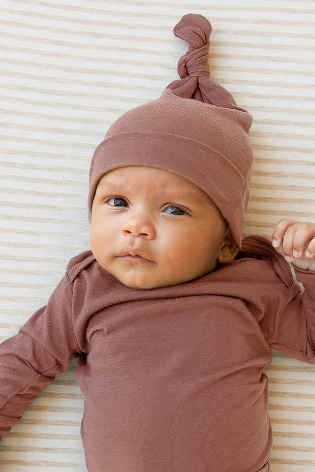 Cottage Rose Knotted Hat
