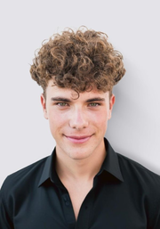 20mm Curl Super Thin Skin Base V-looped Stock Mens Hair Pieces