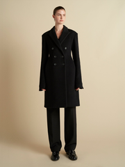 Wool Basque Tailored Overcoat