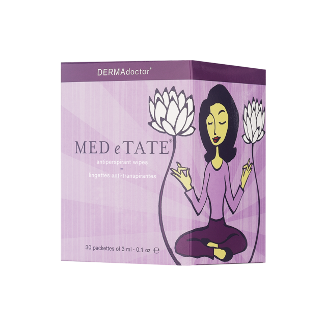 MED e TATE Antiperspirant Wipes, Dermatologist Formulated Hyperhidrosis Treatment for Body, Hands & Feet Anti Sweat Wipes