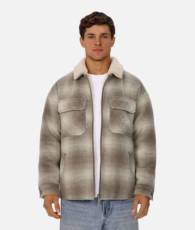 The Sacramento Zip Front Jacket - Olive Combo