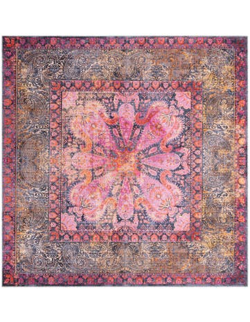 7' 10 x 7' 10 Washable Brightmoor Mangata Square Rug