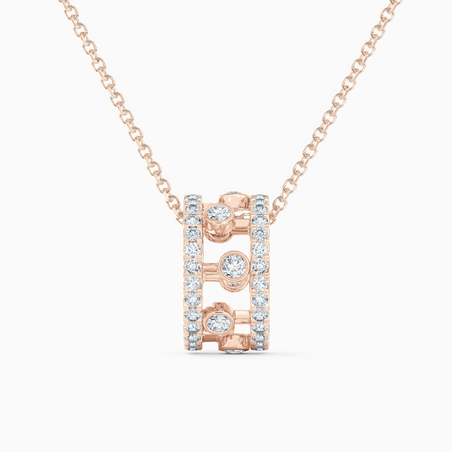 Dewdrop pendant in rose gold