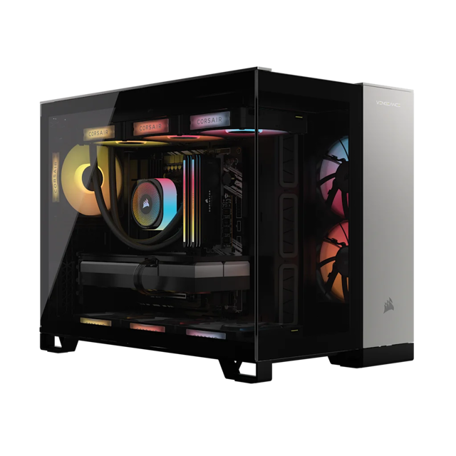 VENGEANCE a5100 Gaming PC: AMD Ryzen 9 9900X3D, GeForce RTX 5090, 64GB DDR5, 4TB (2TB/2TB) M.2 SSD, Win11 Pro