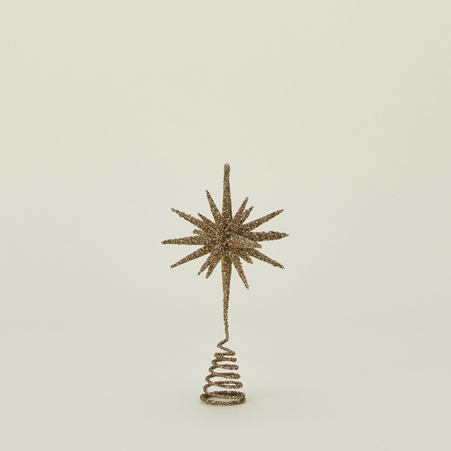 Heirloom Starburst Tree Topper - Antique Gold
