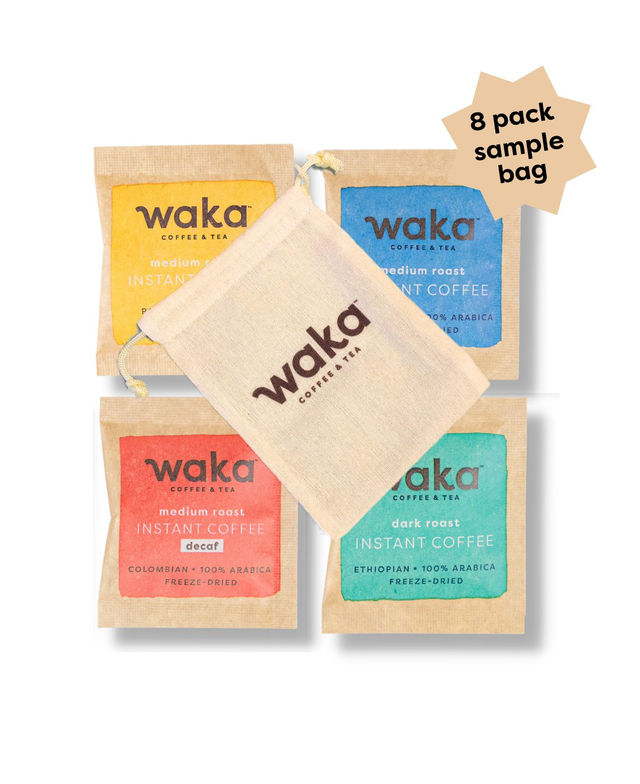 Waka Premium Instant Coffee Sample Pack (8 Packets)