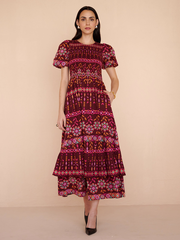 Quant Dress Tapestry Rhubarb