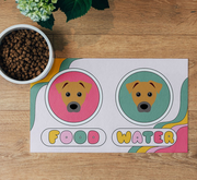Rainbow Icons: Personalised Mixed Breed Feeding Mat