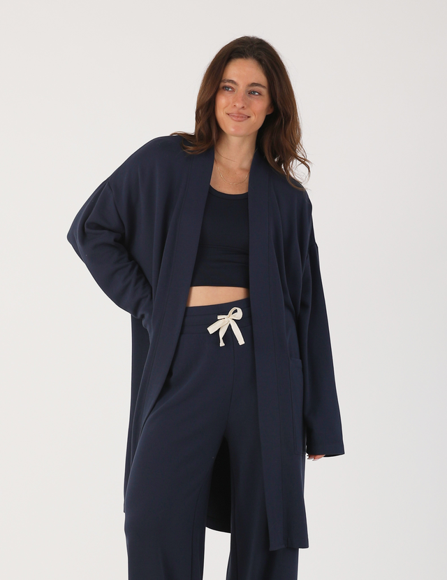 Luxury Cardigan: Navy