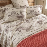 Tumbleweed Trail Western Toile Sheet Set