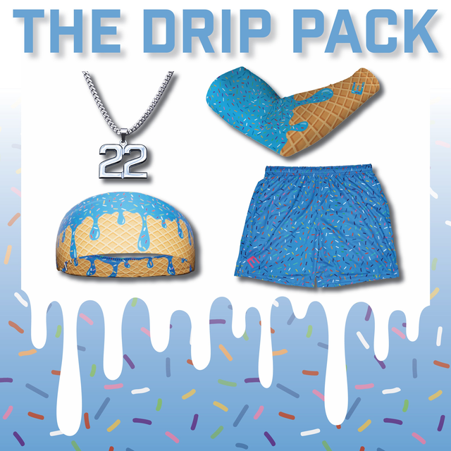 The Drip Pack | Pro Number Necklace, Arm Sleeve, Headband, Shorts