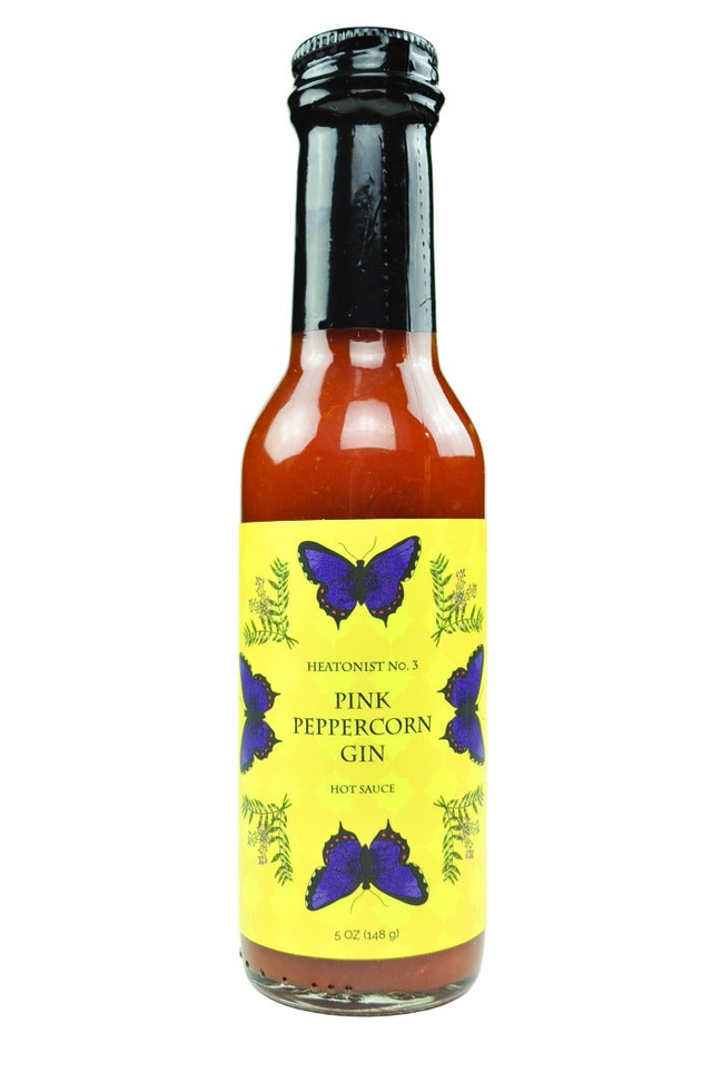 HEATONIST No. 3 Pink Peppercorn Gin Hot Sauce | Butterfly Bakery of Vermont