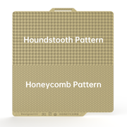 BIQU Panda BuildPlate Designer Series Dual-textured 3D Printing Build Plate with Honeycomb & Houndstooth Patterns for Bambu X1/P1/A1 Printers
