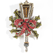 Heidi Daus® "Christmas Lantern" Crystal Holiday Lantern Pin/Brooch