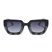 nevermore academy uniform - moody matte grey + glossy raven black + woeful black gradient polarized sunglasses