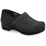 Pro. Oiled Leather Men's Clog in Black